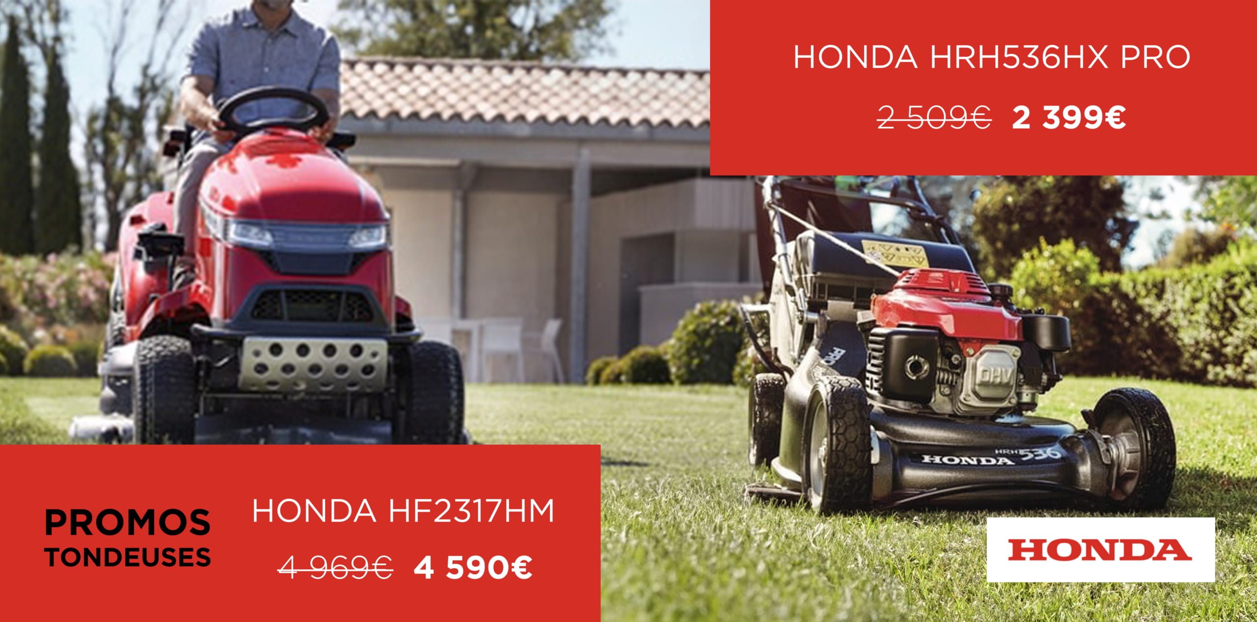 Tondeuses honda promos