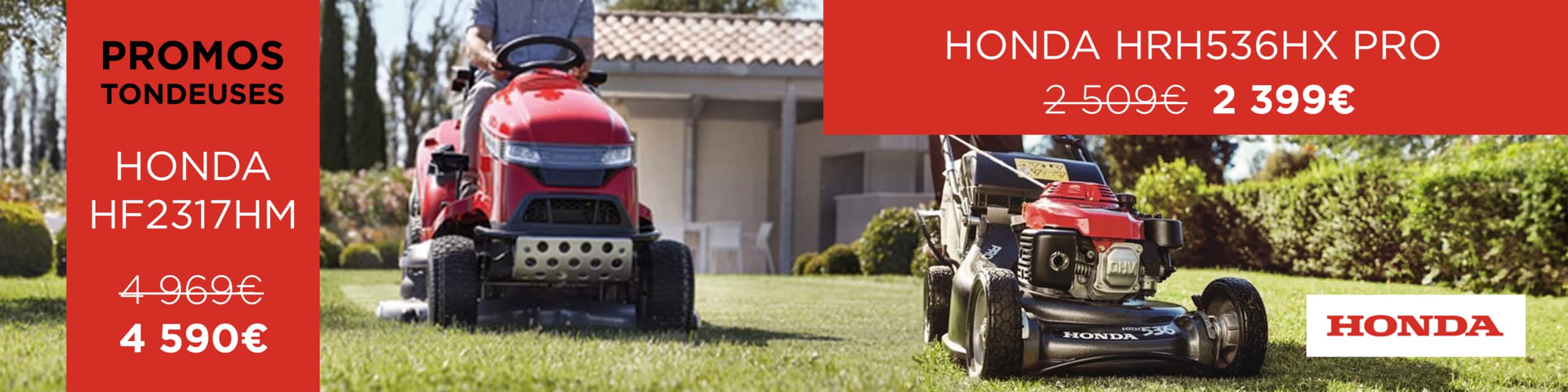 Tondeuses honda promo
