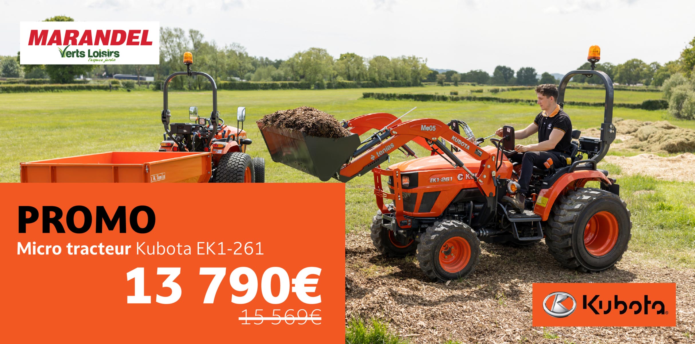 Micro tracteur Kubota EK1261