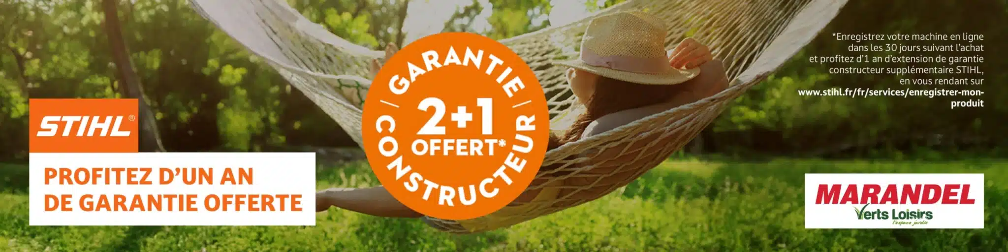 garantie 2+1 stihl